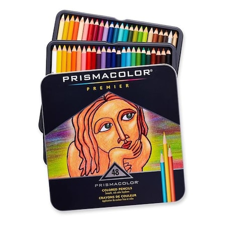 Sanford Sanford Ink 3598THT Premier Colored Woodcase Pencils; 48 Assorted Colors per Set 3598THT